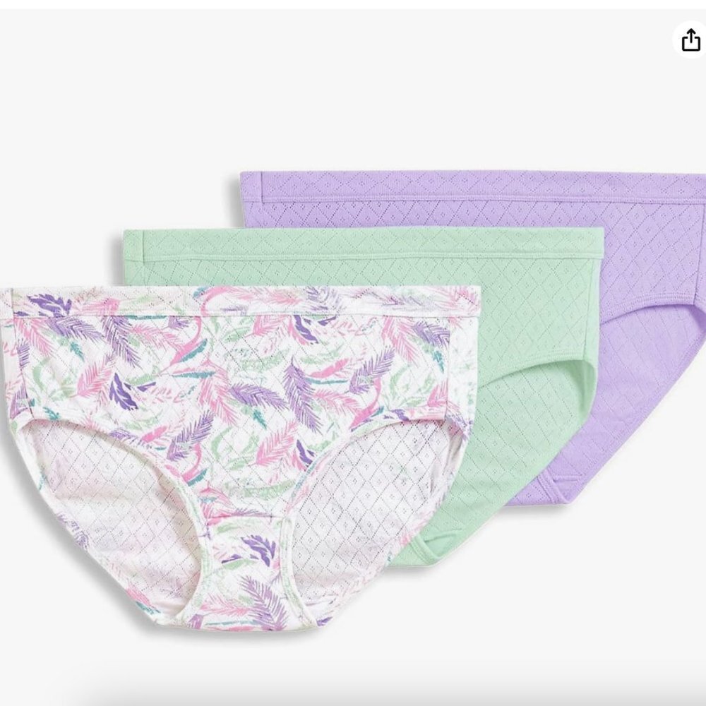 Brand new in package Jockey Women's Underwear Elance Hipster - 3 Pack, size 10